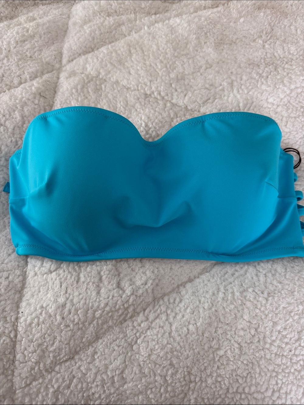 Shade & Shore Turquoise Bandeau Bikini Top